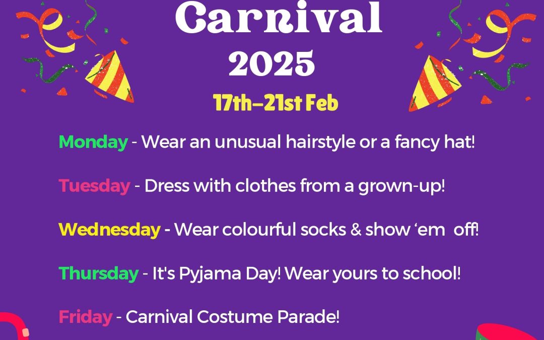 🎭👑 Carnival is almost here! 👑🎭